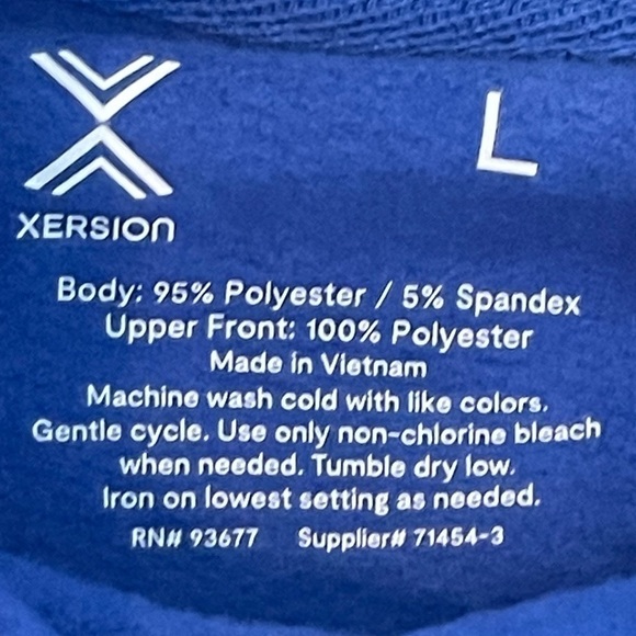 Xersion | Funnel Neck Long Sleeve Sweatshirt (Sz L) - Picture 7 of 7